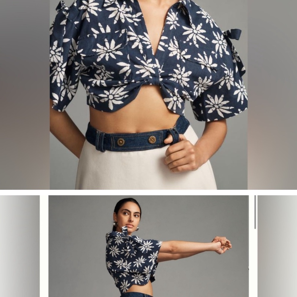 Anthropology crop top en saison size 0